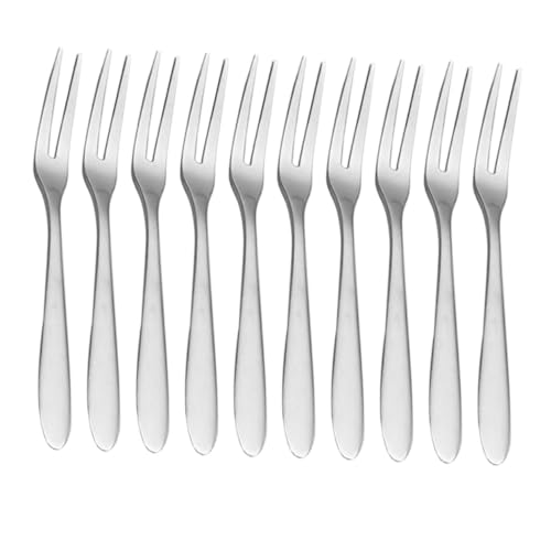 Didiseaon Lot De 12 Fourchettes à Salade Petites Fourchettes à Dégustation En Acier Inoxydable 304 Portables Pour Fruits Desserts Apéritifs Fête Et Voyage