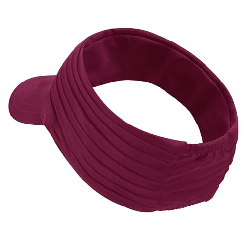 Image of Sports Sun Visor for Men Women UV Protection Lightweight Packable Stretchy Hats for Running, Tennis, Golf