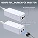 ThePoEstore 10Gbps PoE+ Injector - 30W IEEE 802.3af/at Compliant, Delivers 15.4W (PoE) or 30W (PoE+) Power Over Ethernet Up to 100m (328ft). Ideal for Cameras, Access Points & IP Phones