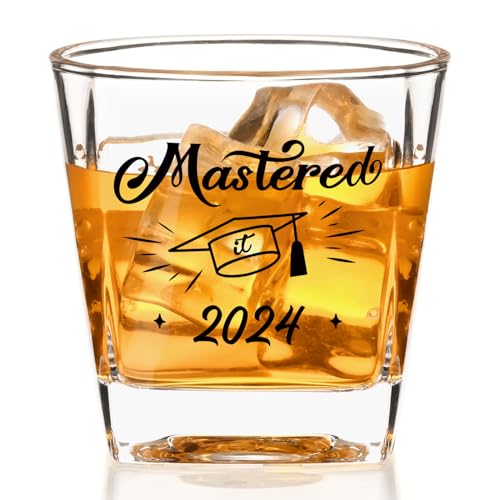 Whisky Glasses, Masters Degree Graduation Gifts, 8oz