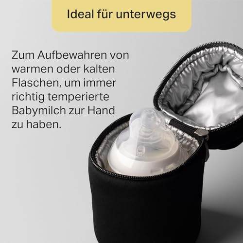 Tommee Tippee Isoliertaschen für Natural Start Babyflaschen, Packung mit 2 Stk., tragbar und leicht, hält Wasser warm oder kalt, verstellbarer Riemen