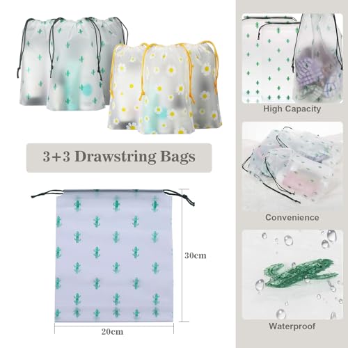 Gibohom Organizer Valigia, 15 Pezzi Set Organizar Per Valigio, Organizer Valigia Salvaspazio, Packing Cubes Per Vacanze E Viaggi, Divisori Valigio, Con Tasche Trasparenti, Nero - 4