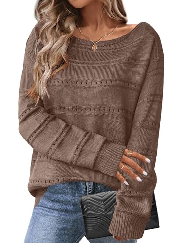 Zeagoo Sweaters for Women Trendy Fashion Hollow Out Long Sleeve