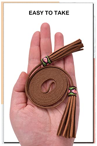 Exotic Women Belt Thin Bohemia Waist Belt/Rope/Chain With Tassel 56Inch Long Girls Waist Band 258 Black #TOP6