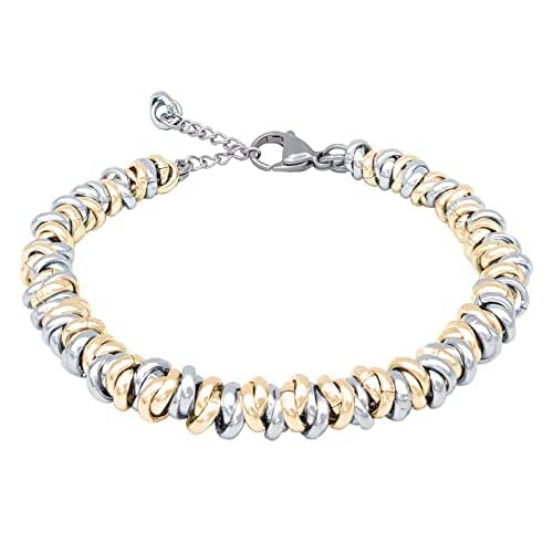 Braccialetti elastici in acciaio inossidabile di moda per donna