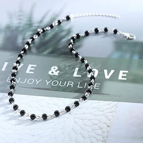 Yalice Beaded Choker Necklace Dainty Opal Birthstone Chokers Necklaces Jewelry for Women3