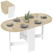 HOMCOM Mesa Plegable de Comedor