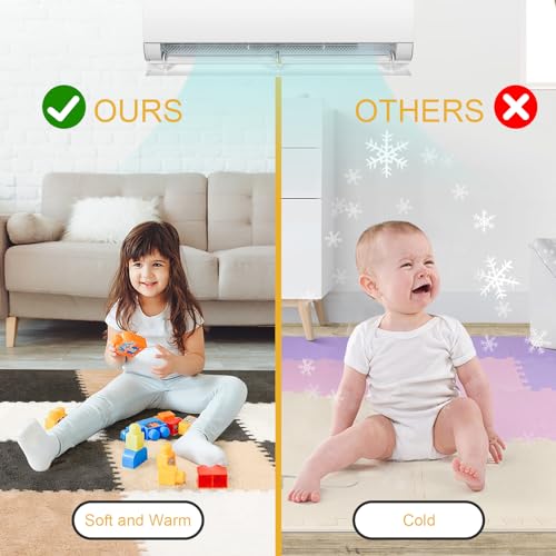 image for ZENOWICK 12 Pcs Plush Interlocking Carpet Tiles, Non-Toxic Foam Carpet