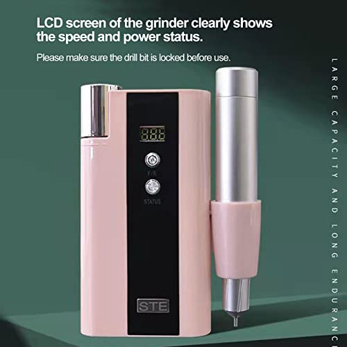 LAURAG Máquina perfuradora de unhas Máquina perfuradora de unhas profissional anti-queda 35000 RPM C
