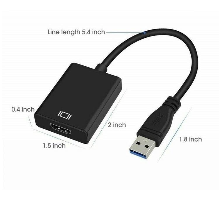 Image of FORIDA USB 3.0 to HDMI Adapter, USB-A 3.0 /2.0 to HDMI Converter, Full HD 1080P External Display Adapter for Connect PC, Laptop to Monitor HDTV Projector, Support Windows 2000 / XP /Vista / 7 /8 / 10