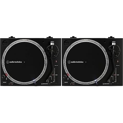 Audio-Technica AT-LP120XUSB-BK Direct Drive Turntable with USB Pair - Black Cover