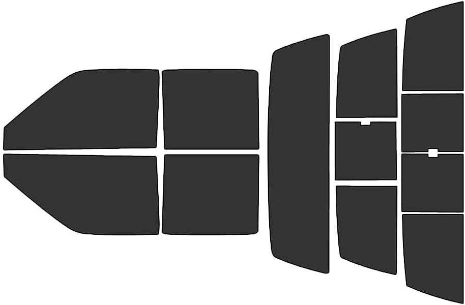 Rvinyl Window Tint Kit Compatible with Nissan Frontier 2001-2004 4 Door - Black 20% - Single Ply No Bubble Film - Do it Yourself Vehicle Complete Precut Kit