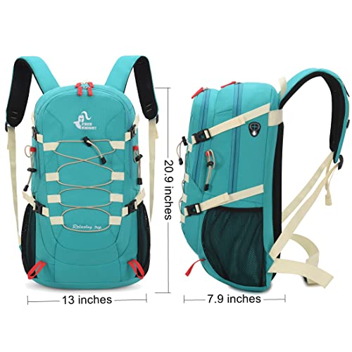 Bseash 40L Waterproof Hiking Backpack With Rain Cover, Outdoor Sport Travel Bag Daypack For Camping Climbing Skiing Cycling (Greenish-Blue) #TOP1