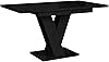 MEBLINI Extendable Dining Table – Dining Room Table Modern – Kitchen Table – Column Table – Extendable Table – Dining Room Tables – 120-160 x 80 x 75 cm – MASIVE