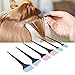 Luatoxry 6Pcs Hair Dye Brush, Varisized Hair Color Brush, Silicone Color Brushes for Salon, Soft Coloring Brushes Dye for Home DIY Dyeing, Barber Shop, Salon Hairs Treatments