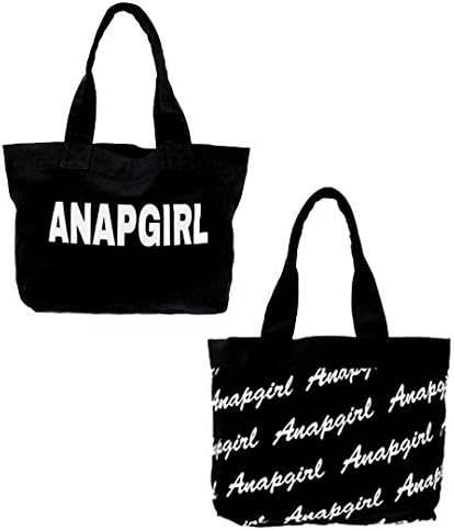 Amazon Anap Girl リバーシブルトートバッグ ブラック F Anap Girl アナップガール キッズバッグ 財布