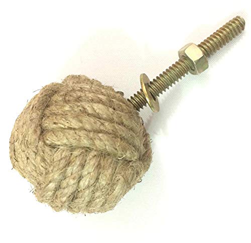 50 pcs Nautical Cabinet Knot Rope Knob/Jute Door Knobs Beach Seaside Home Decor Cover