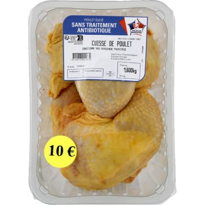 Premier Prix Cuisse de poulet - La barquette de 1,6 kg
