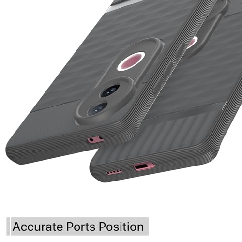 Image of Shockproof Case for Vivo V50 5G / V50e 5G / T4R 5G / iQOO Z10R 5G | Full Camera Protection | TPU Flexible Back Cover for Vivo V50 5G / V50e 5G / T4R 5G / iQOO Z10R 5G (Graphite Grey)