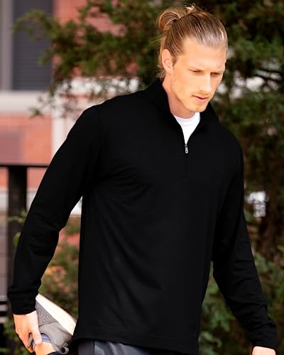 Men's Collegiate Premium Lightweight Stretchy Team Color 1/4 Zip Pullover4