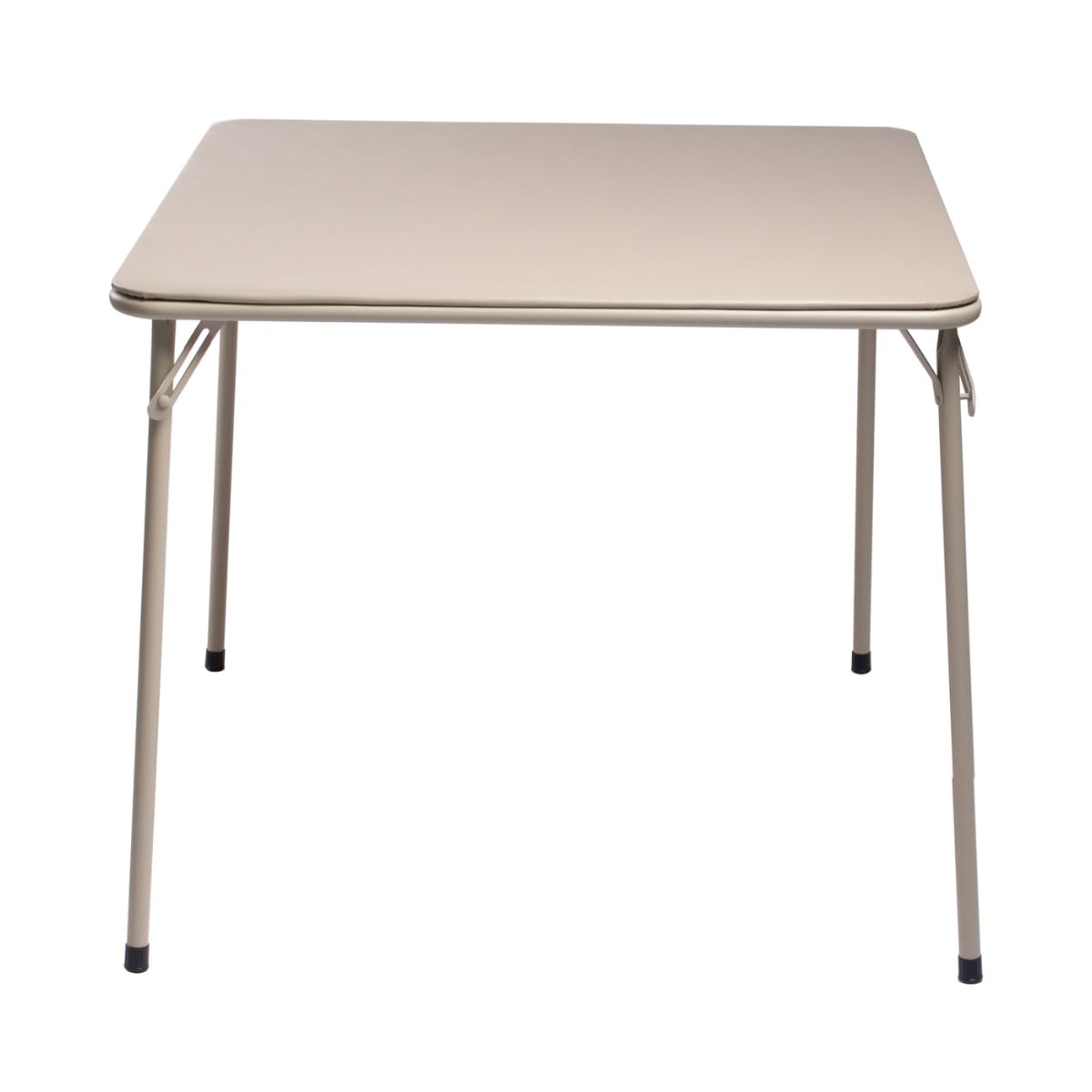 FurnitureR Tavoli da Cucito e Artigianato, Quadrato Oak, Struttura in Metallo Robusto e MDF Vassoio Imbottito in Pelle Sintetica, Pieghevole e Portatile, Design Minimalista, 86 x 86 cm