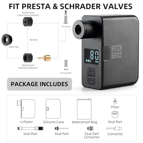 ROCKBROS Mini Electric Bike Pump Pro