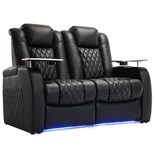 Image of Weilianda Home Theater Seating, Top Grain Leather Movie Theater Chair