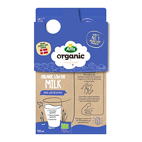Arla Organic Low Fat 900ml Twin Pack - Chilled (Lactose Free)