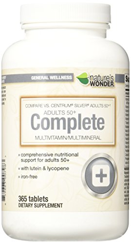 Nature's Wonder Adult 50+ Multivitamin, 365 Count