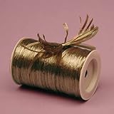 Copper Metallic Raffia Ribbon, 1/4