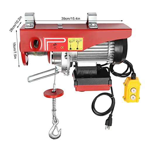 Polipasto eléctrico de 880 lbs con control remoto inalámbrico miniatura 4