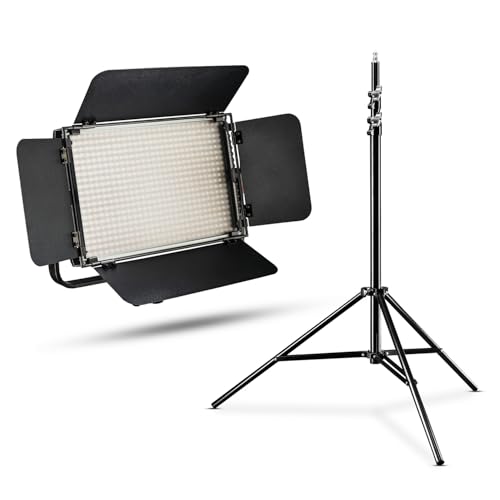 Kit éclairage vidéo LED Walimex pro Niova 600 Plus Bi Color avec trépied WT-806 pour studio photo