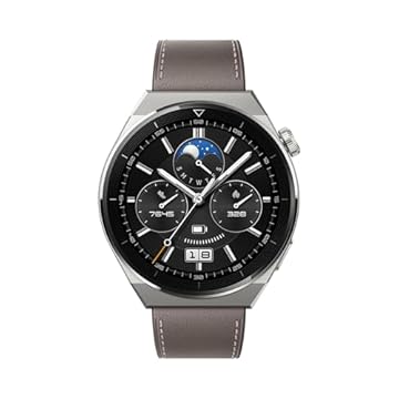 SmartWatch, HUAWEI WATCH GT 3 Pro, Cerâmica Nano cristalina, ECG, Um companheiro de saúde atencioso, Mais de 100 modos de treino (Cinza)