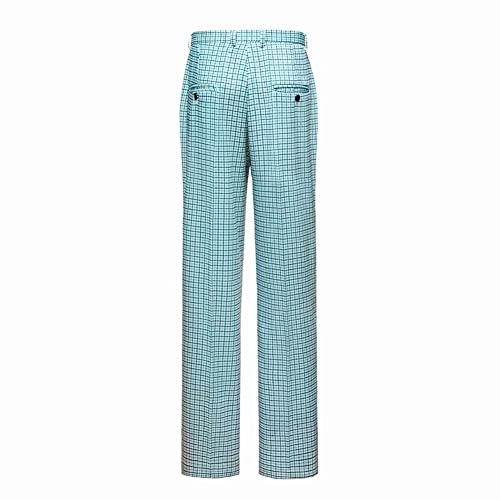 Mens Plaid Slim Fit 2 Pieces Suit Casual Mens Tuxedo Suit Set Groomsmen Suits For Wedding Blue #TOP4