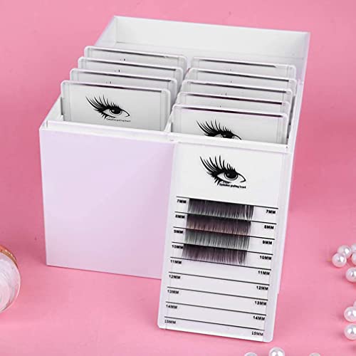Lurrose 10 Camadas de Caixa De Armazenamento De Organizador de Maquiagem Enxertia Cílios Exibição Cí