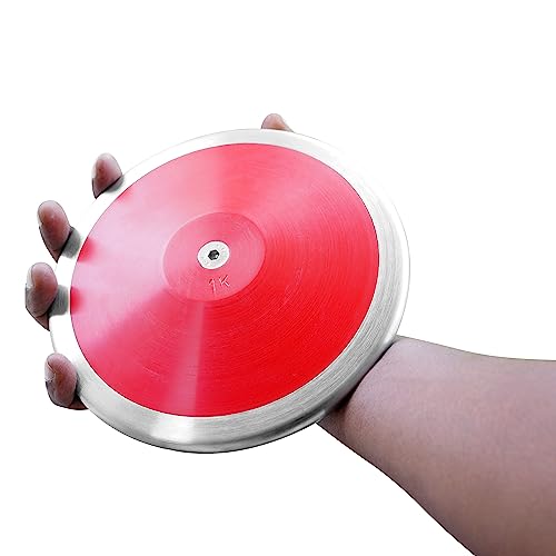 SPORTAXIS 1 kg Training Discus -Slow Spin, Red Discus for Beginners - Throwing Discus for High School & College Throwers - Optimal Rim Weight - Outdoor Practice & Competition by SPORTAXIS - Used condition - Image 3