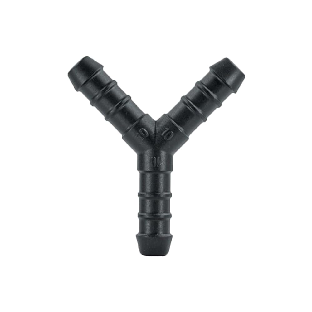 UKCABLE-TIES 2X Y-Piece Splitter Connector Hose Tube Pipe 3-Way Fuel Air Water Pipe Connector Joiner (Size: 10mm - (PJ39))