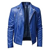 Cuir synthétique / doublure en polyester entièrement souple ; matériau léger et durable, doux au toucher et à porter. Avec une doublure lisse, la veste est coupe-vent et chaude.