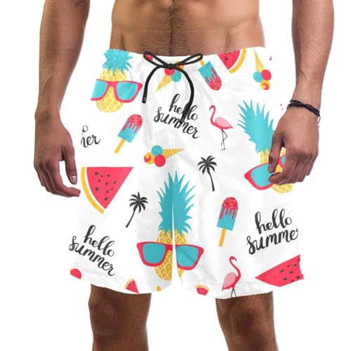 Short de bain homme flamants pour éviter l'humidité après la baignade
