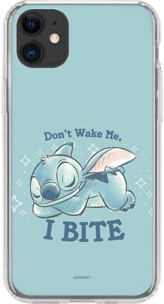 Skinit Clear Phone Case Compatible with iPhone 11 - Officially Licensed Disney Lilo and Stitch Stay Weird Design