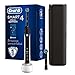 Oral-B Smart 4 Brosse À Dents Électrique Rechargeable Avec 1 Manche Connecté Bluetooth, Noir, 2 Brossettes Et 1 Étui De Voyage Offert