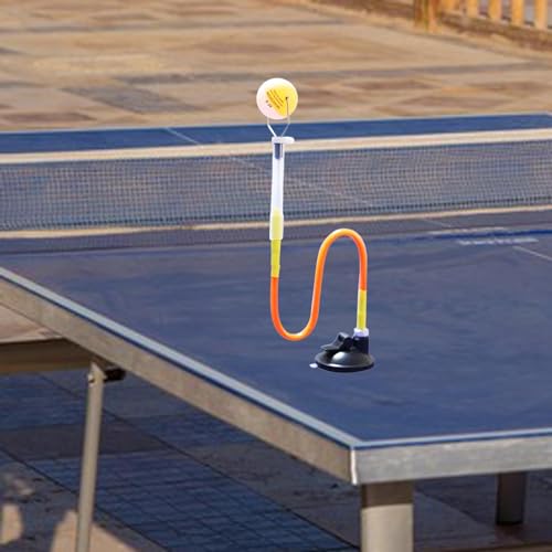 Pegciuho Rebound Ping Pong Ball with Suction Cup for Pitching Hitting Adults