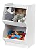 IRIS 2 Tier  Curved Edge Storage Shelf, White