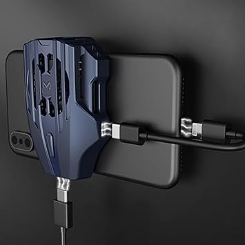 MEMO DL02 Telefonu Sogutma Fani Radyat r IPhone Kablo Ile, LACIVERT