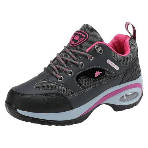 Sneakers for Women Casual Fashion Air Cushion Walking Shoes Lace Up Women's Athletic Tennis Running Footwear Comfortable Orthopedic Wedge Sneakers Breathable Lightweight Sports Shoes