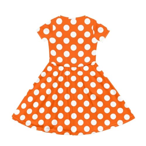 Beginterest Little Girls Dress Short Sleeve Summer Casual Swing Sundress with Pocket for Kids 2-14 Years2