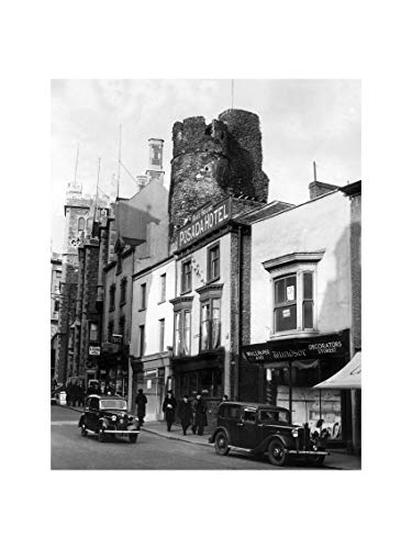 Preisvergleich Produktbild Castle Bailey Street in Swansea England April 1940 Print 60x80cm