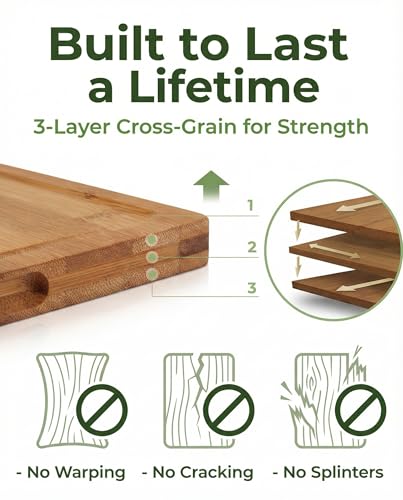 Set de 3 tablas de bambú con soporte para cocina miniatura 3