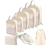 8 Piezas Organizador Maleta, Organizador de Maleta para Viaje