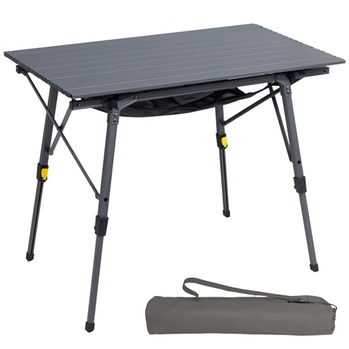Portal Campingtisch faltbar Höhenverstellbar Klapptisch...